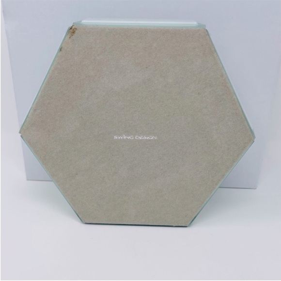 Swing Design Mia Hexagon Mirrored Glass Storage Box Size Medium - Picture 8 of 16